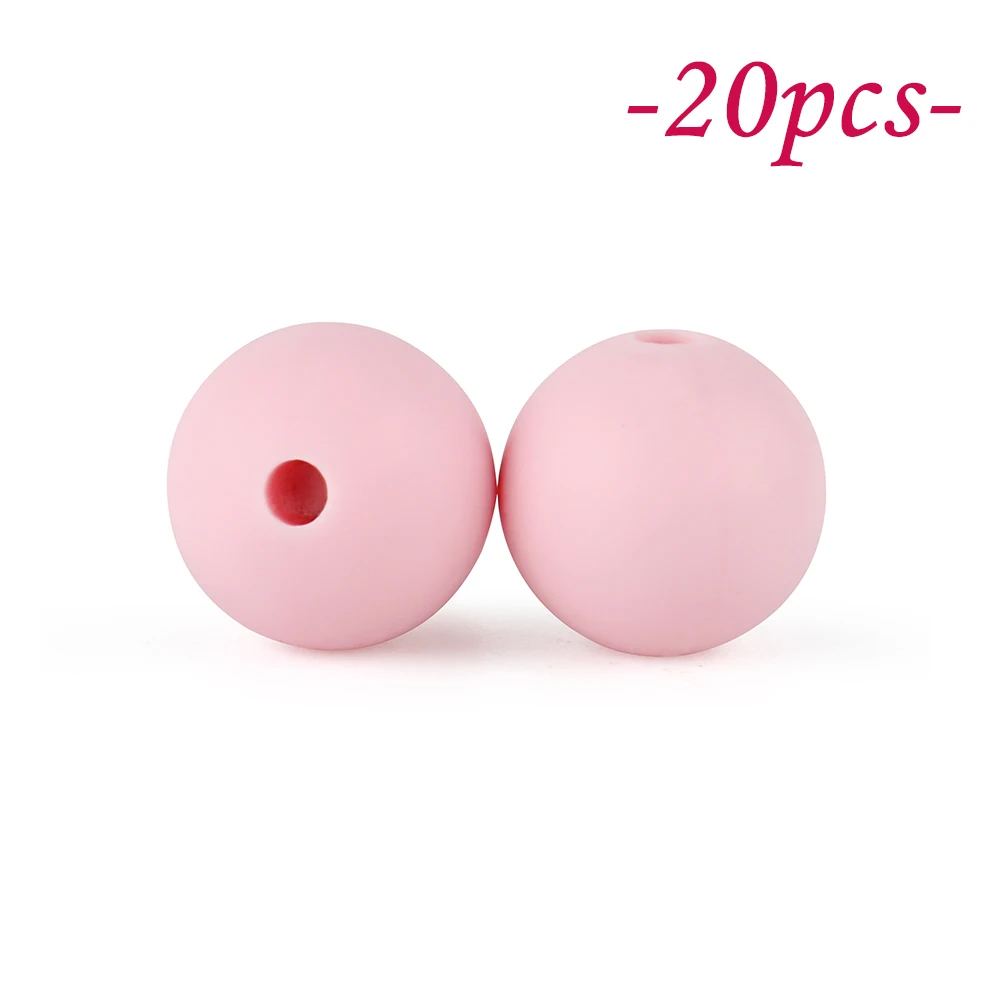 Vibrant Silicone Beads Set for DIY Jewelry & Crafting – 20-Piece Collection
