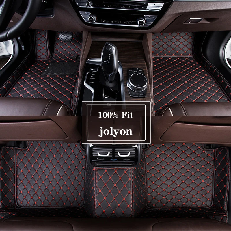 

Custom Leather Car Floor Mats For Haval Jolion Jolyon 2021 Auto Carpet Rugs Foot Pads Parts Interior Details Accessories 차량용품