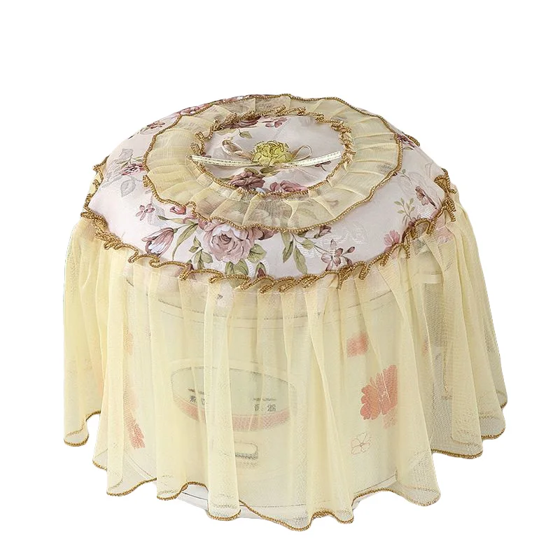 Description Picture 5 of itemRice Cooker Dust-proof Cover Floral Lace Embroidery Household All-purpose Dispenser Microwave Covers Kitchen Decoration