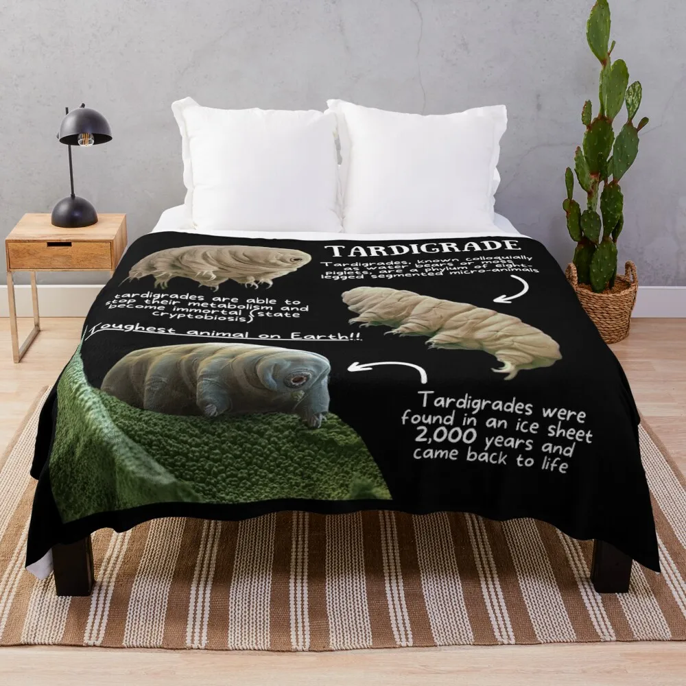 

Tardigrade Fun Facts Throw Blanket Kid'S Blanket cosplay anime