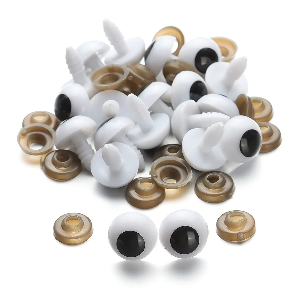 Lot De 8 Yeux Demi-sphère 16 Mm Pour Poupée Reborn Ou Déco - 4 Couleurs Aléatoires