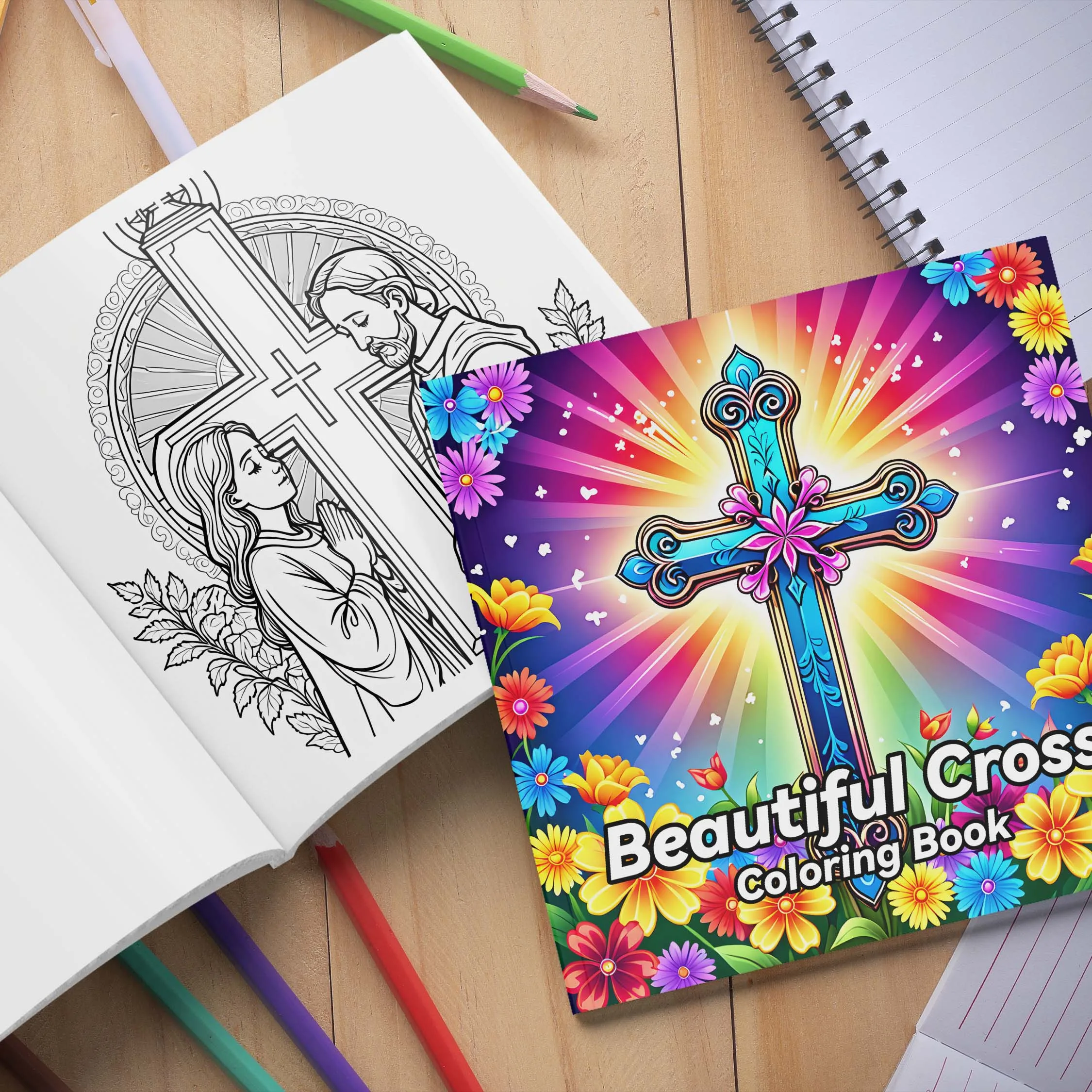 Spiral Colouring Book 24 Sheets 20x 20 cm For Graffiti Painting Drawing Book Relieve Anxiety Perfect for Many Holiday Gifts 4
