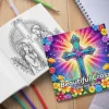 Spiral Colouring Book 24 Sheets 20x 20 cm For Graffiti Painting Drawing Book Relieve Anxiety Perfect for Many Holiday Gifts 4