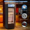 Commercial Display Refrigerator Merchandiser with Glass Door - 11.3 Cu.Ft Upright Drink Fridge Beverage Cooler with LED Lighting 3