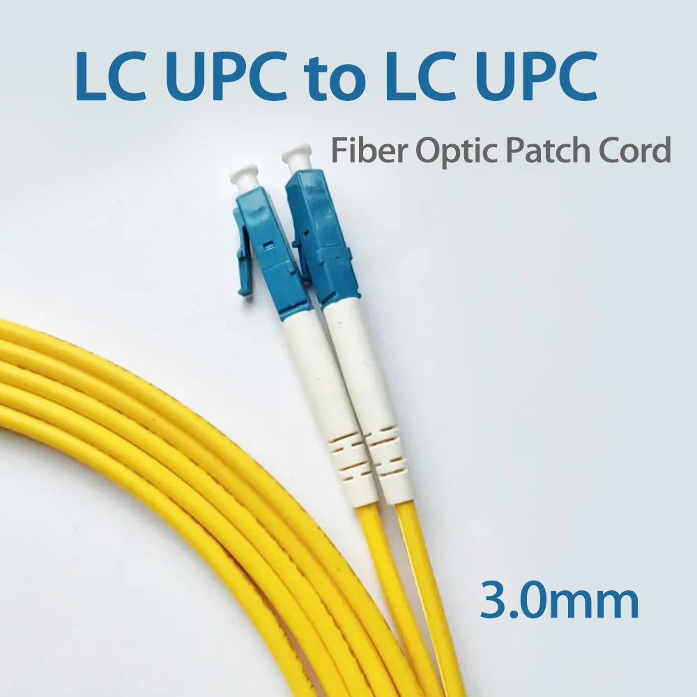 2M/3M Cable Fibra Optica Single Mode Double Core Patch Cable LC/UPC-LC/UPC Optical Fiber Fibre Optic