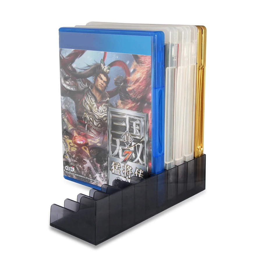 2 pcs set for Playstation4 PS4 PS5 Game CD Discs Storage Display Stand Bracket Holder Accessories for PS4 Slim Pro Game Disk Box - 5
