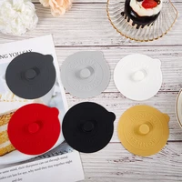 Silicon Dust Proof Lids Cup Lid Reusable Cute Sealing Suction Cup Mugs Cover Dustproof Leakproof Tea Coffee Lid Cup Accessories 4