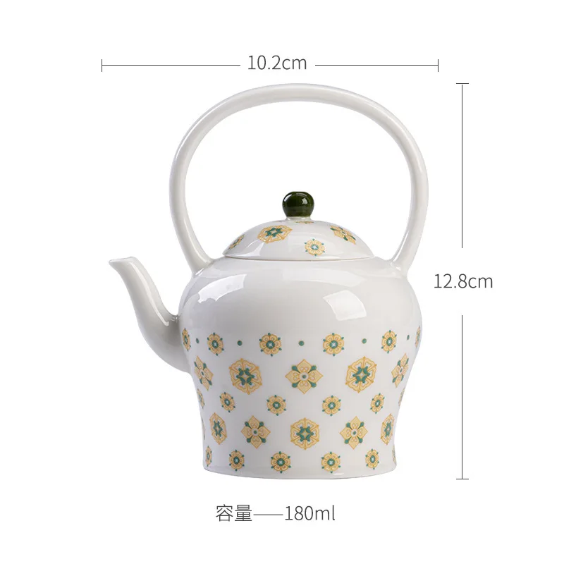 180ml Jade Clay Teapot with Infuser - Elegant Tea...