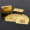 Gold Foil Poker Card Euro Style Plastic Playing Cards Waterproof Card Game Props Magic Tools Holiday Collectibles Party Gifts 4