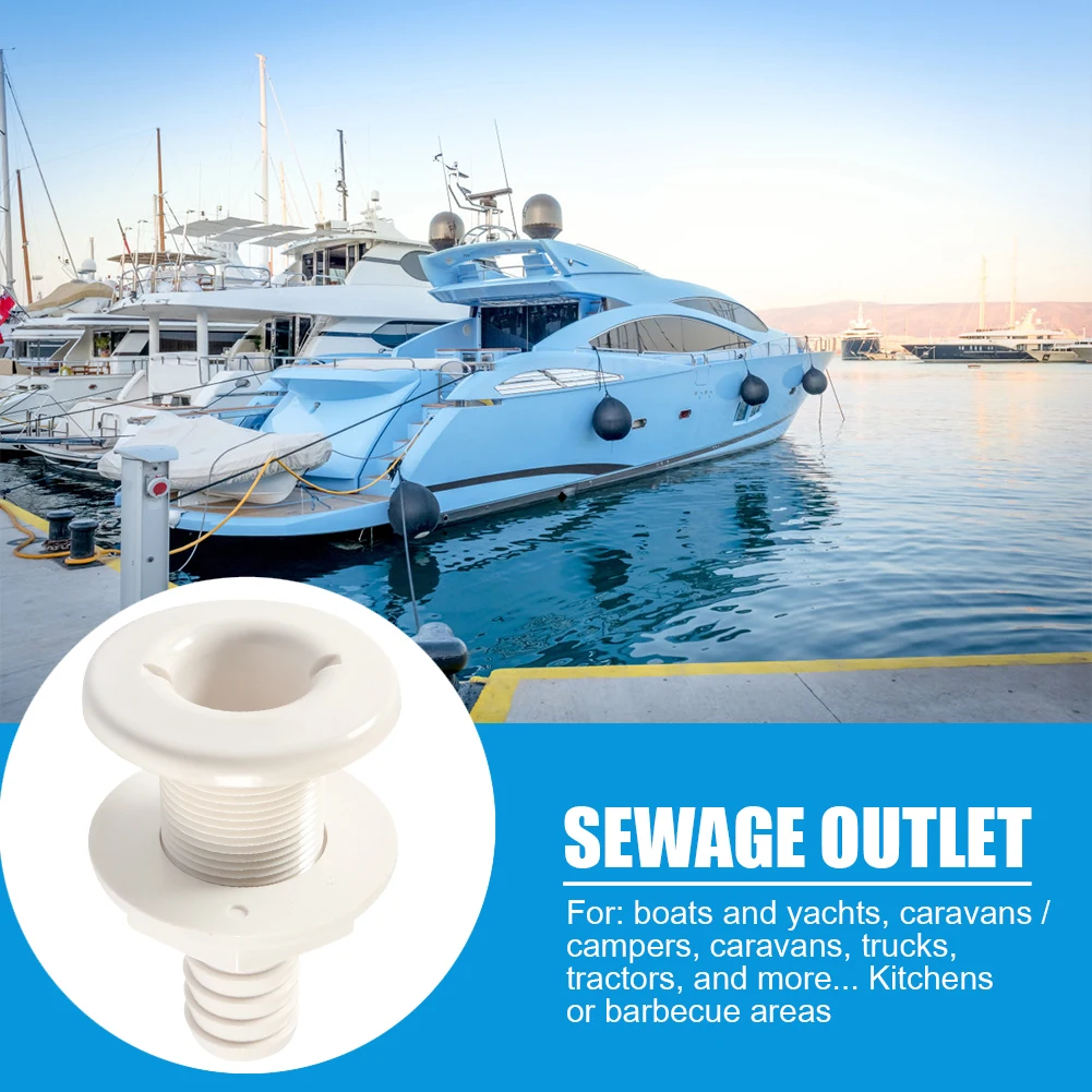 Flexible Bilge Pump Hose Installation Kit with 2 Clamps Thru Hull Fitting Complete Bilge Pumps