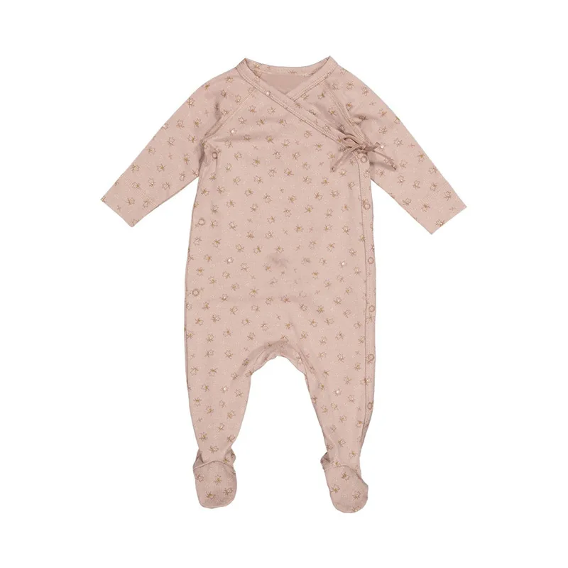 Jenny & strive-Combinaison pour bébés et tout-petits, nouveaux styles pour garçons et filles, sweat à capuche imprimé en coton, rop noué pour nouveau-né, printemps et automne