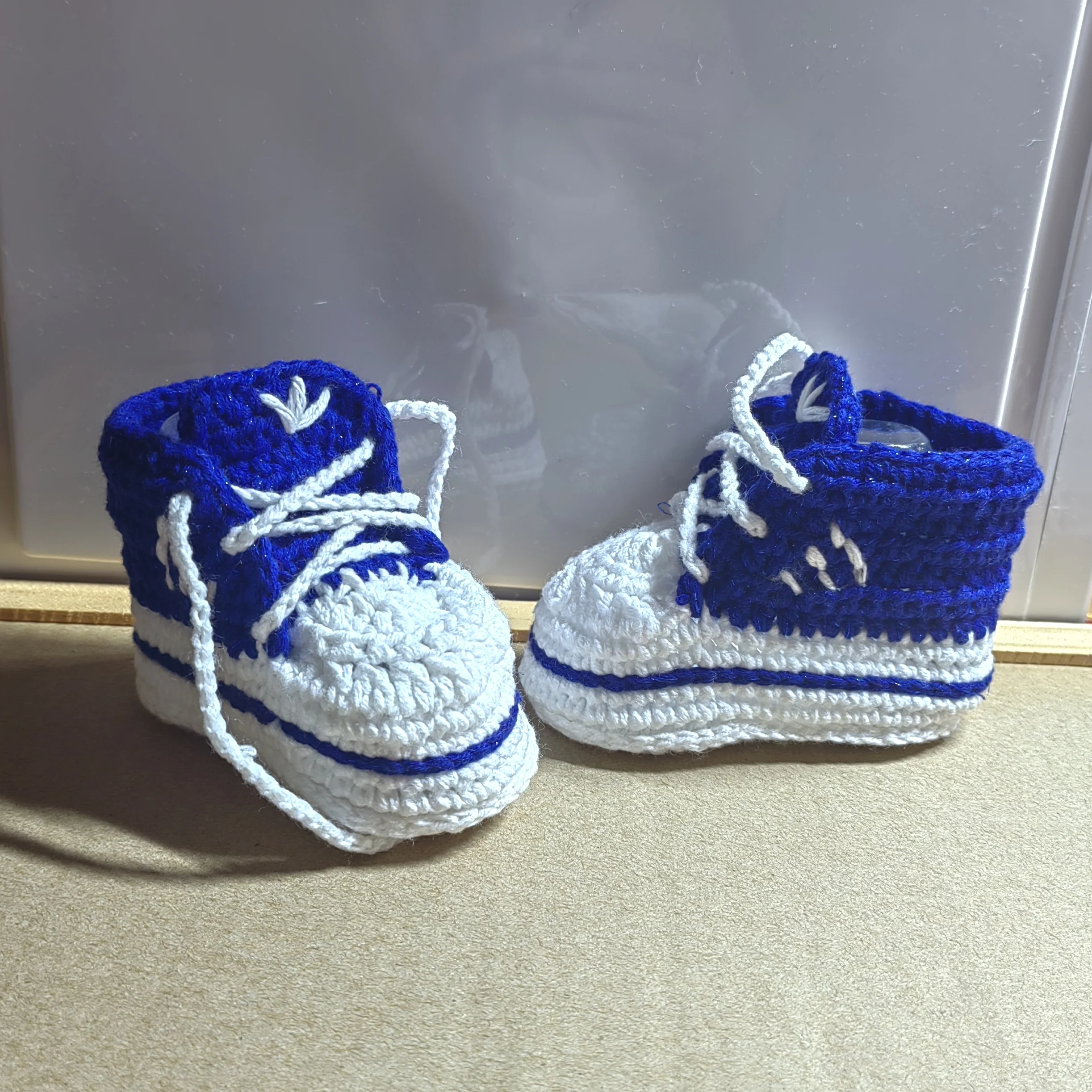Newborn Baby Slippers 0-1 Year Old Handmade Knitted Wool