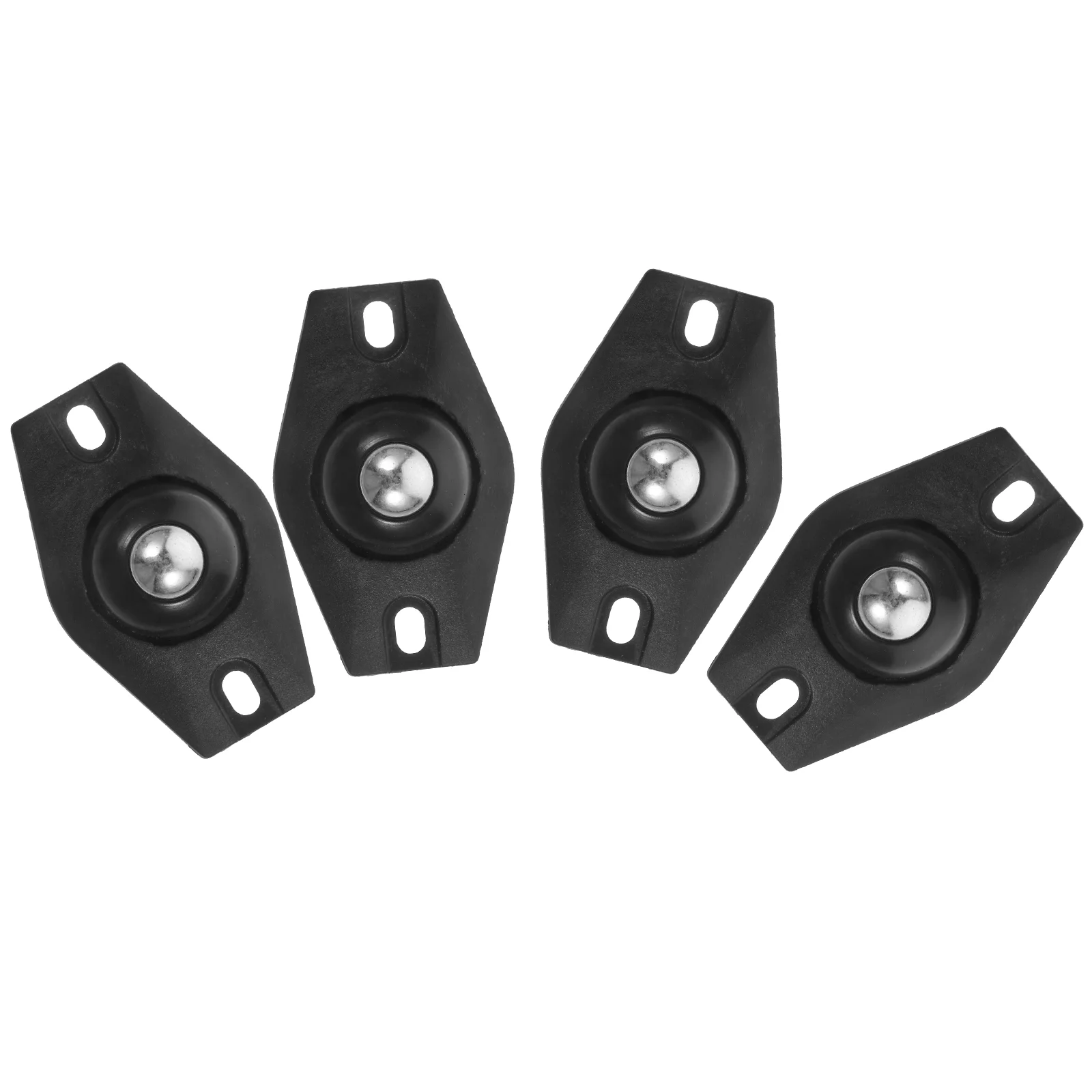 

4 Pcs Ball Pulley An Fittings Small Wheel Swivel Caster Wheels for Trash Can Universal Abs Casters Adhesive Sticky