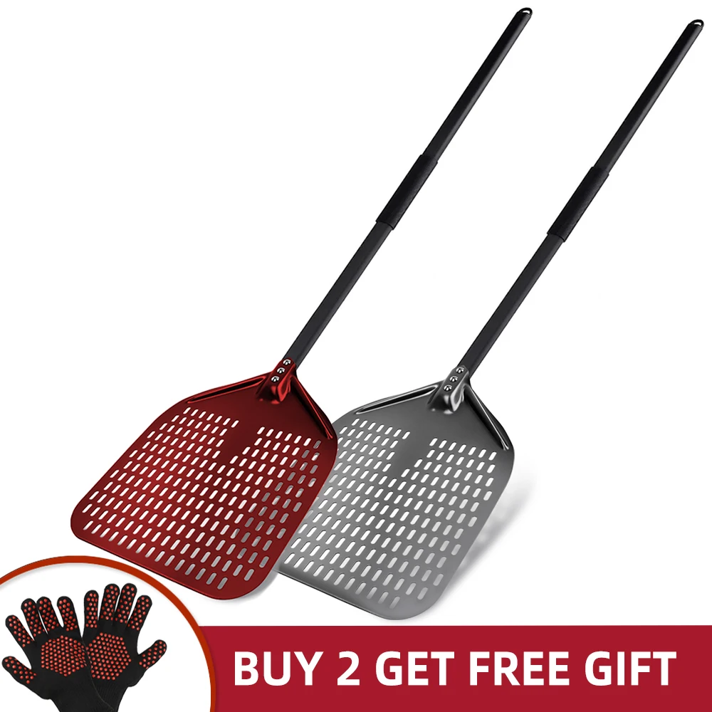 13 14 Inch Long Handle Pizza Peel Paddle Adjustable Turning Shovel Baking Tools for Oven,pizza peel