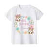 Family Matching Outfits Personalized Sisters Shirts Big Little Sister Rainbow Wreath Shirt Custom Kids T-shirt Baby Bodysuit 5