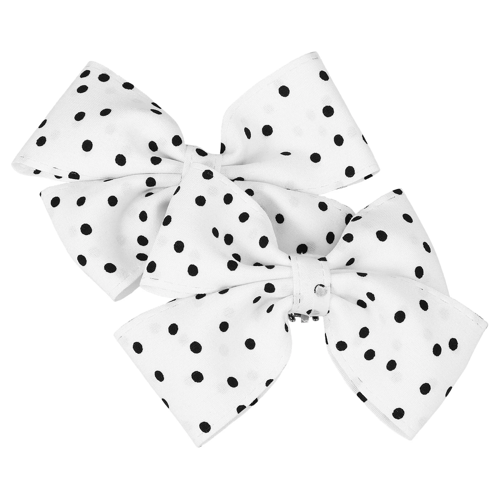 

1 Pair Bow Black High Heels With Bows Dot Pattern Bridal Shoes Detachable Vintage Girl Shoes Bow Clip