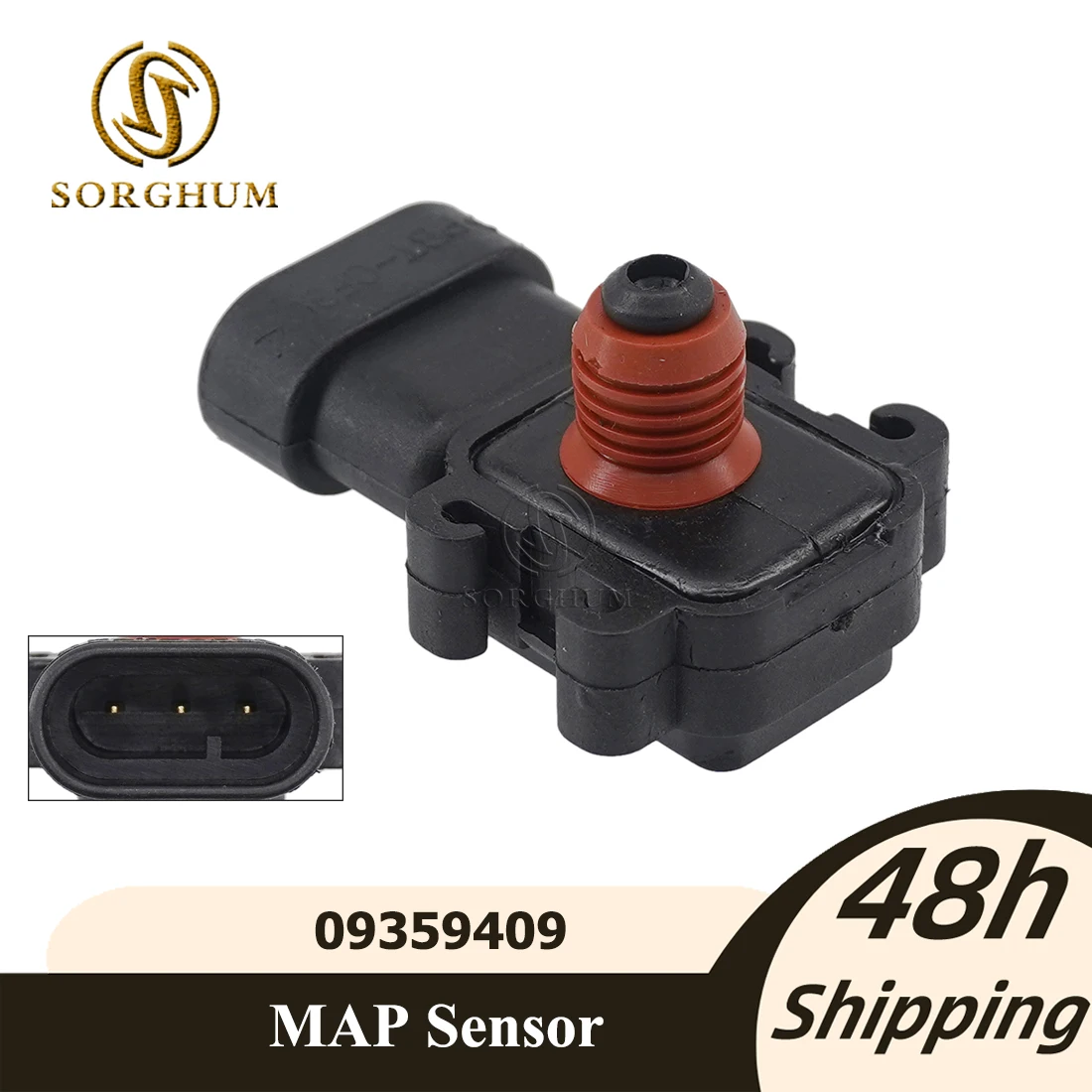 

New Manifold Absolute Pressure MAP Sensor For G M BUICK CADILLAC CHEVROLET GMC ISUZU OLDSMOBILE PONTIAC HUMMER SAAB 09359409