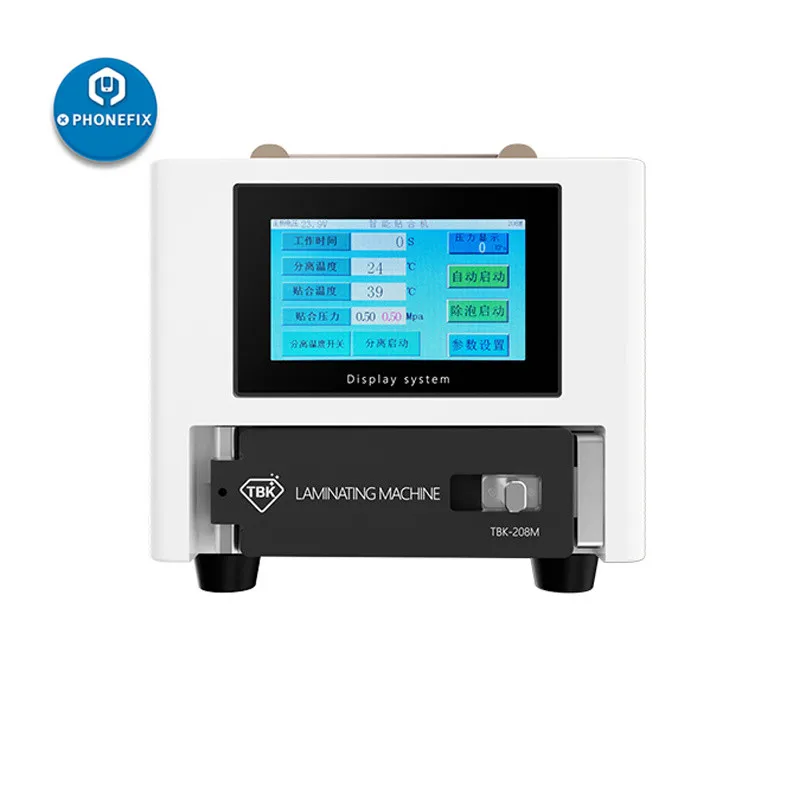 

TBK-208M 3 в 1 OCA ламинатор LCD сепаратор для удаления пузырьков с вакуумным насосом и воздушным компрессором для ремонта iPhone iPad