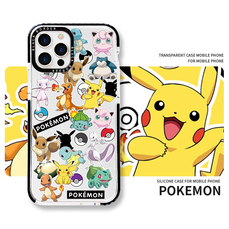 Iphone用パターンシリコンケース 落下防止 ポケモン ピカチュウ Iphone 12 Pro Mini 11pro 11 X Xr Iphone7p 8p 6 かわいい カップル用 使い捨てパーティー食器 Aliexpress