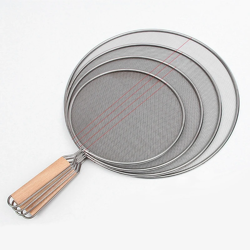 Cooking Frying Stainless Steel Anti Splatter Guard Oil Net Grease Splatter Screen Pan Mesh Guard Splash Cover oil splatter guard