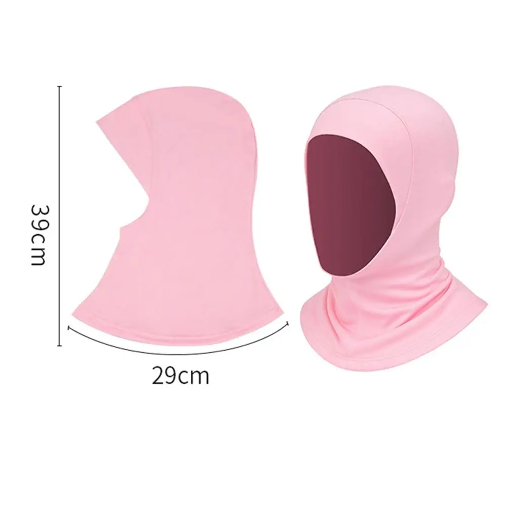 우아한 아이스 실크 여성 히잡 스카프 목 보호 자외선 차단 인스턴트 히잡 가벼운 단색 레디 투 웨어 히잡 여성용