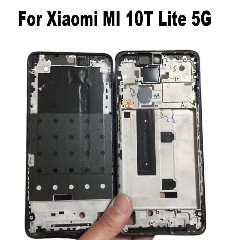 

6.67" For Xiaomi MI 10T Lite 5G Middle Frame Front Bezel Back Housing Case Mid Plate Replacement MI10T Lite M2007J17G