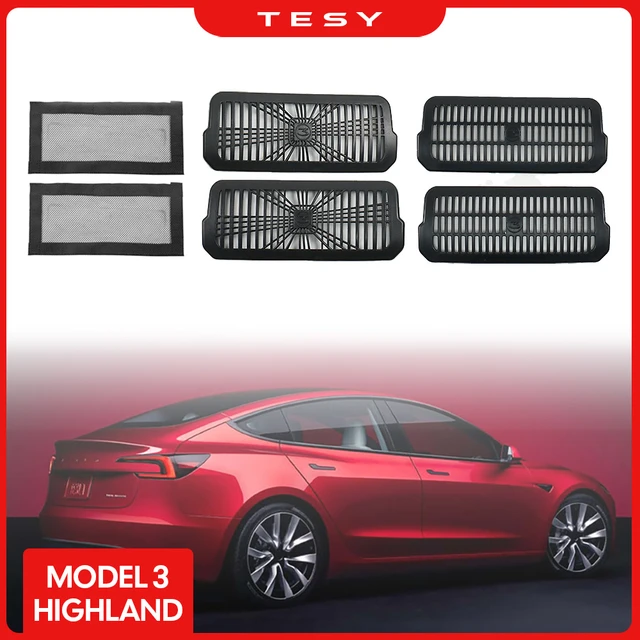 Under Seat Air Vent Cover For Tesla Model 3 Highland 2024 Underseat Air  Outlet Protective Cover Anti-blocking Model3 Accessories - AliExpress