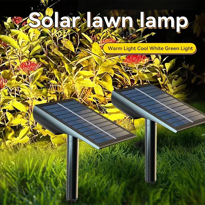 1/2/3Pcs Solar Powered 7LED Lamp Adjustable Solar Spotlight In-Ground IP65 Waterproof Landscape Wall Light Outdoor Lighting