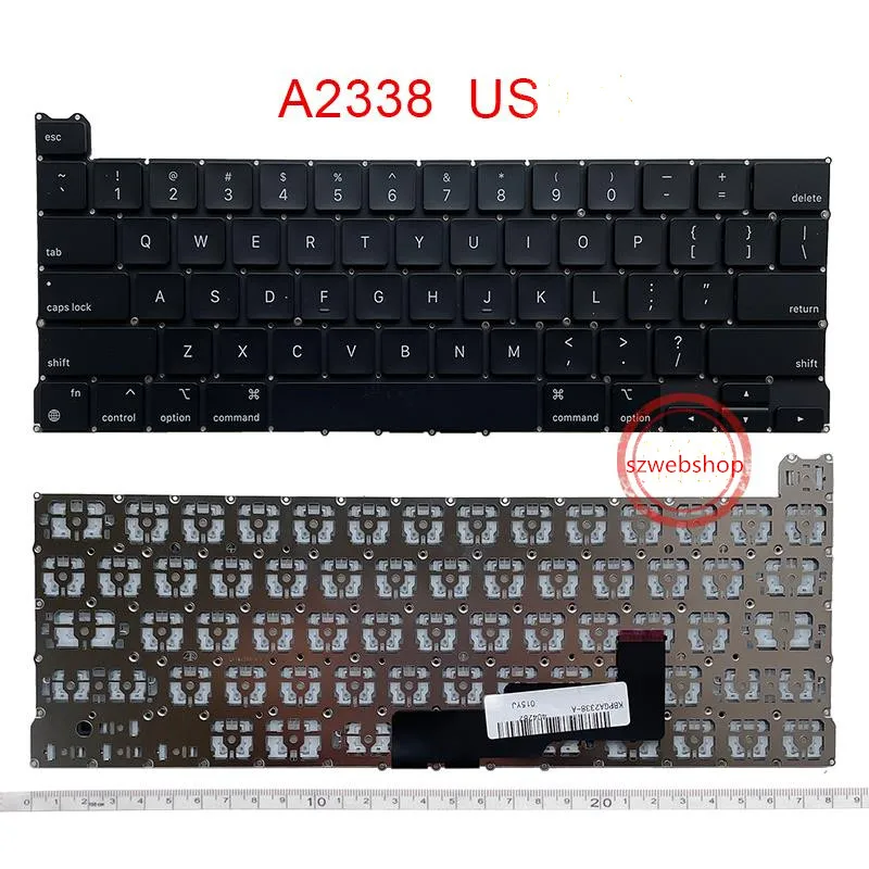 

Новый ноутбук с английской раскладкой для Macbook, Оригинальная клавиатура A2338 2020 Pro 13,3 M1 US