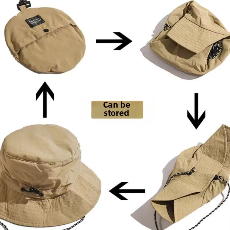 Mountaineering Caps Panama Hat Waterproof Fisherman Hat Portable Foldable Summer Sun Hats Camping Hiking Mountaineering Cap sun hats fisherman hat fishing hats