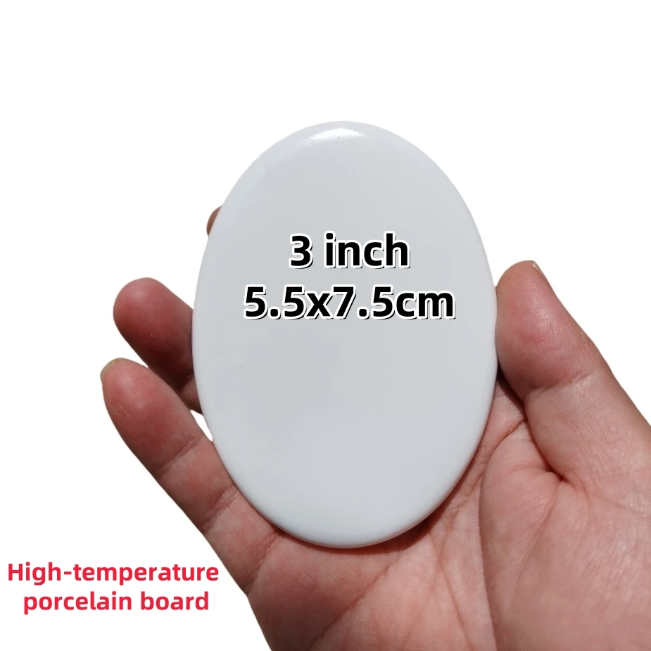 High Temperature Porcelain Plate No Print Blank Ceramic Board Whitespace Tombstone Pottery Photo Panel Pottery Image Gravestone