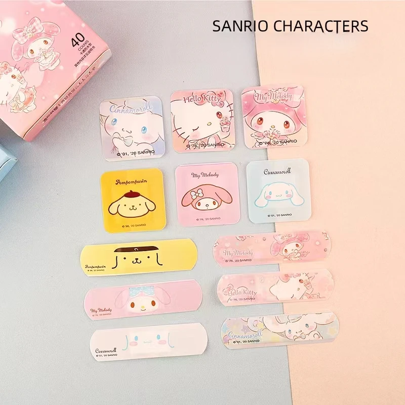 

Пластыри водостойкие с надписью «Hello Kitty», 40 шт.