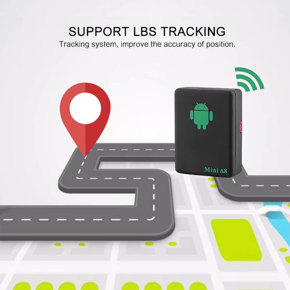 Mini A8 GPS Tracker Wireless Audio Listening Device GSM/GPRS Locator Tracking Device Anti Lost LBS Locator GPS Trackers gps tracker gps locator anti lost tracker gsm listening device