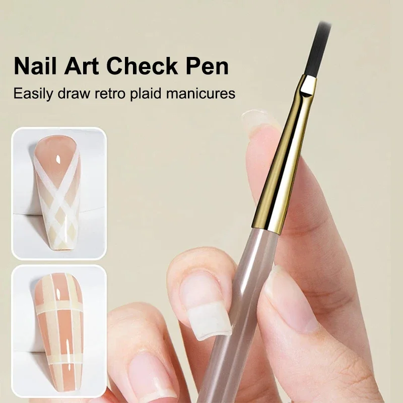 Nail Art Brush for Creative DIY Designs – Versatile Hard Bristle Stripe Liner Tool