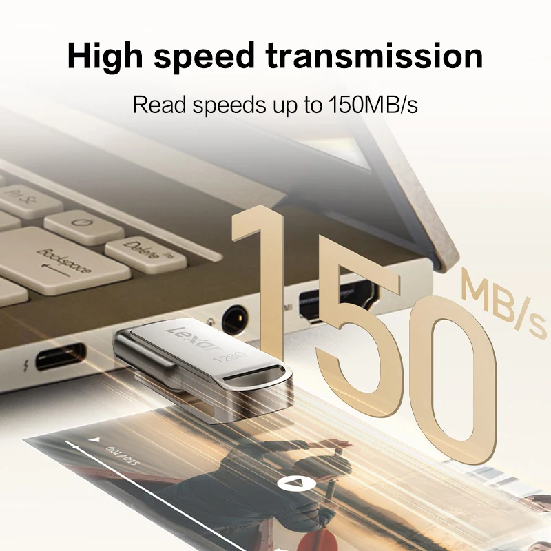 렉사  펜드라이브 USB 3.2 D40T 듀얼 포트 점프드라이브 128GB 256GB 최대 150MB/s 타입-C 타입-A 미니 휴대용 U 스틱 (PC용)