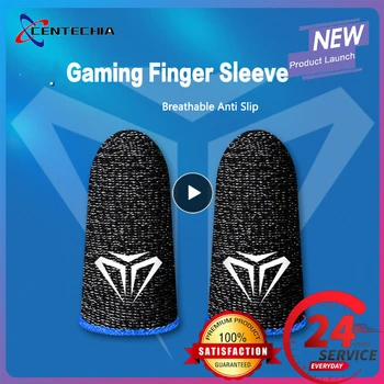 게임용 손가락 슬리브 한 쌍 손가락 침대, PUBG 모바일 통기성 미끄럼 방지 손가락 끝 장갑, 민감한 모바일 터치 커버