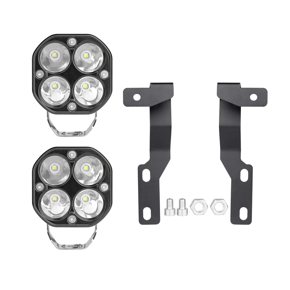 2PCS LED Work Light + Hood montaggio staffa luce di lavoro per Toyota Tacoma 2005-2015 Ditch Light staffe cofano motore