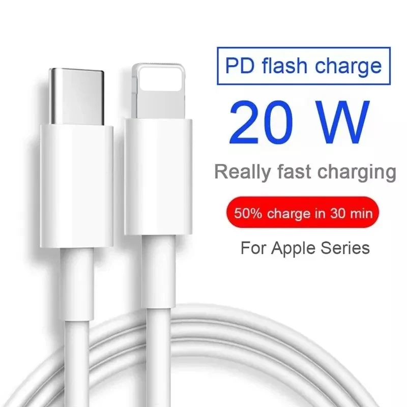 Usb C To Pd 20w Fast Charging Cable Ios Charger Iphone 13 12 11 Pro X
