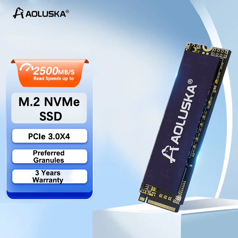 

AOLUSKA M2 NVMe SSD 1 TB Solid State Drive 512GB 256GB 128GB Hard Disk M 2 2280 PCIe 3.0x4 internal HDD For PC Notebook Desktop