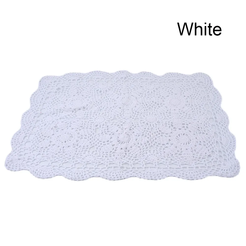 

Table Cover Tablecloth Beige White Countryside Crochet Decorative Lace Small Table Cloth Cotton French Hot New