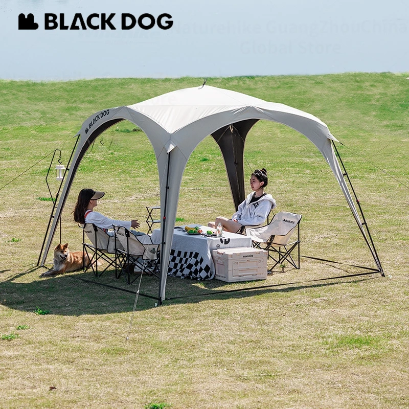 Naturehike BLACKDOG Automatic Dome Shelter Docking Tent Quick Open Skyscreen Outdoor Camping Canopy Black Coated Sunshade Large 6