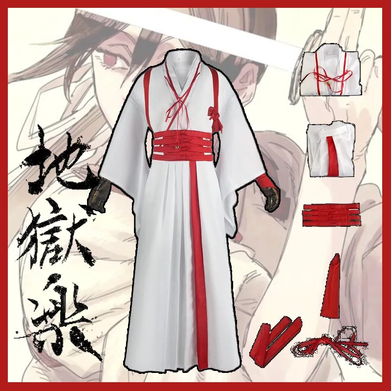 

Jigoku Raku Hell's Paradise Cosplay Yamada Asaemon Sagiri Kimono Anime Clothing Halloween Costume For Men ACGN Party Performance