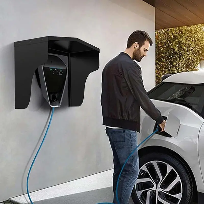 Wall Mount Charging Pile Rain Covers For Electric Vehicles Charging Pile Protective Cover Chargers Charging Port Cover For Auto