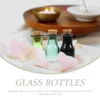 9 Pcs Mini Glass Bottle Corks Reagent Container Small Bottles Wishing Crafts Jars Laboratory Sample Sealing 5