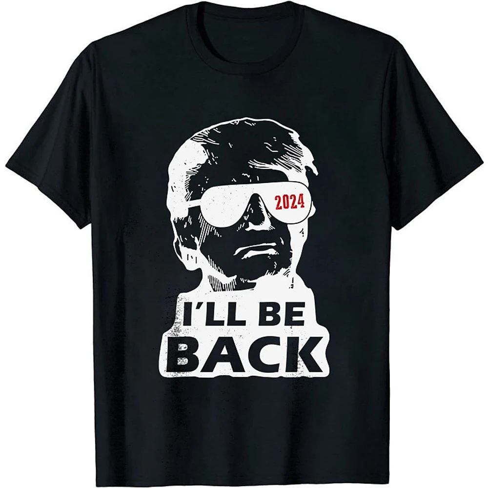 

Men's Trump Figure Print T-Shirt Men's Football Clothing Men's Breathable Fitness Short Sleeve Men's Boutique Fashion Casual Top