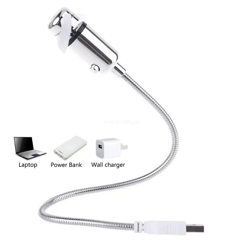 

Mobile USB-Powered Portable Fan, Portable Cooling Solution, Quiet Fan - White