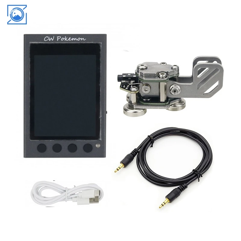 HAMCUBE-Mini CW Trainer Morse Code Trainer with Stainless Steel Key, 1.5m, 4.9ft, 3.5mm Audio Cable