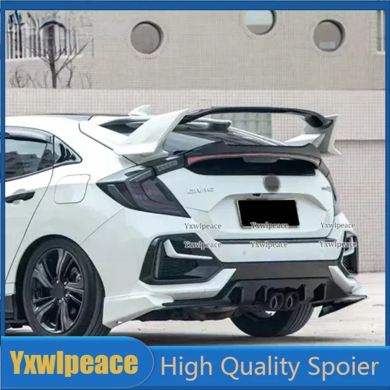 

Type-R Style Rear Trunk Lip Spoiler Car Accessories For Honda Civic 2016 2017 2018 2019 2020 10th Gen FK7 Hatchback