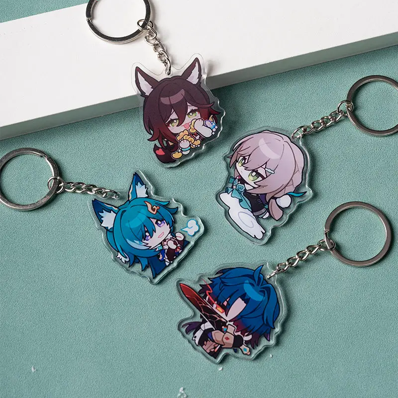 3 Portachiavi Honkai: Star Rail In Acrilico – Carini, Colorati E Resistenti, Idea Regalo Per Fan Anime E Giocatori