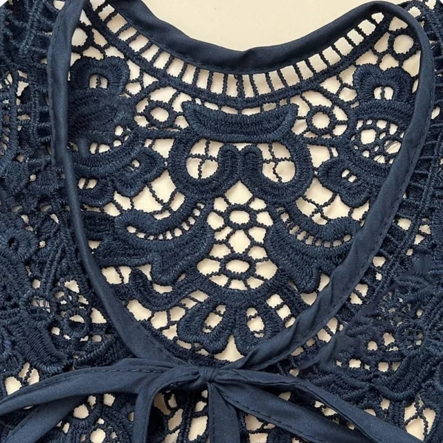 Colletto In Pizzo Per Bambini - Colletto Staccabile Ricamato Per Maglioni E Vestiti - Foto 11